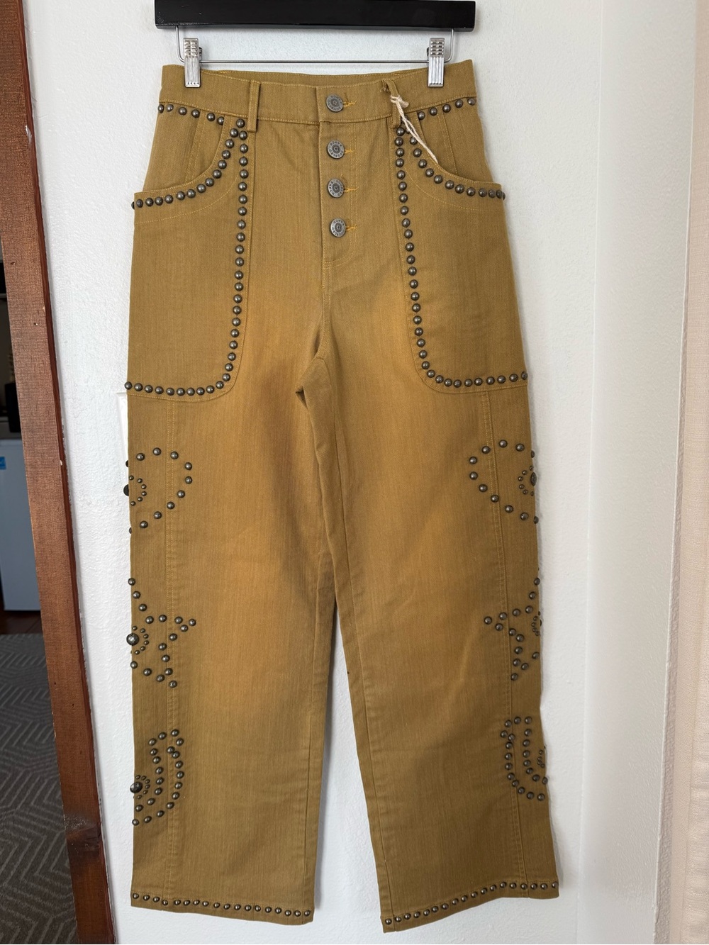 Double D Ranch Rivet-Embellished Jeans